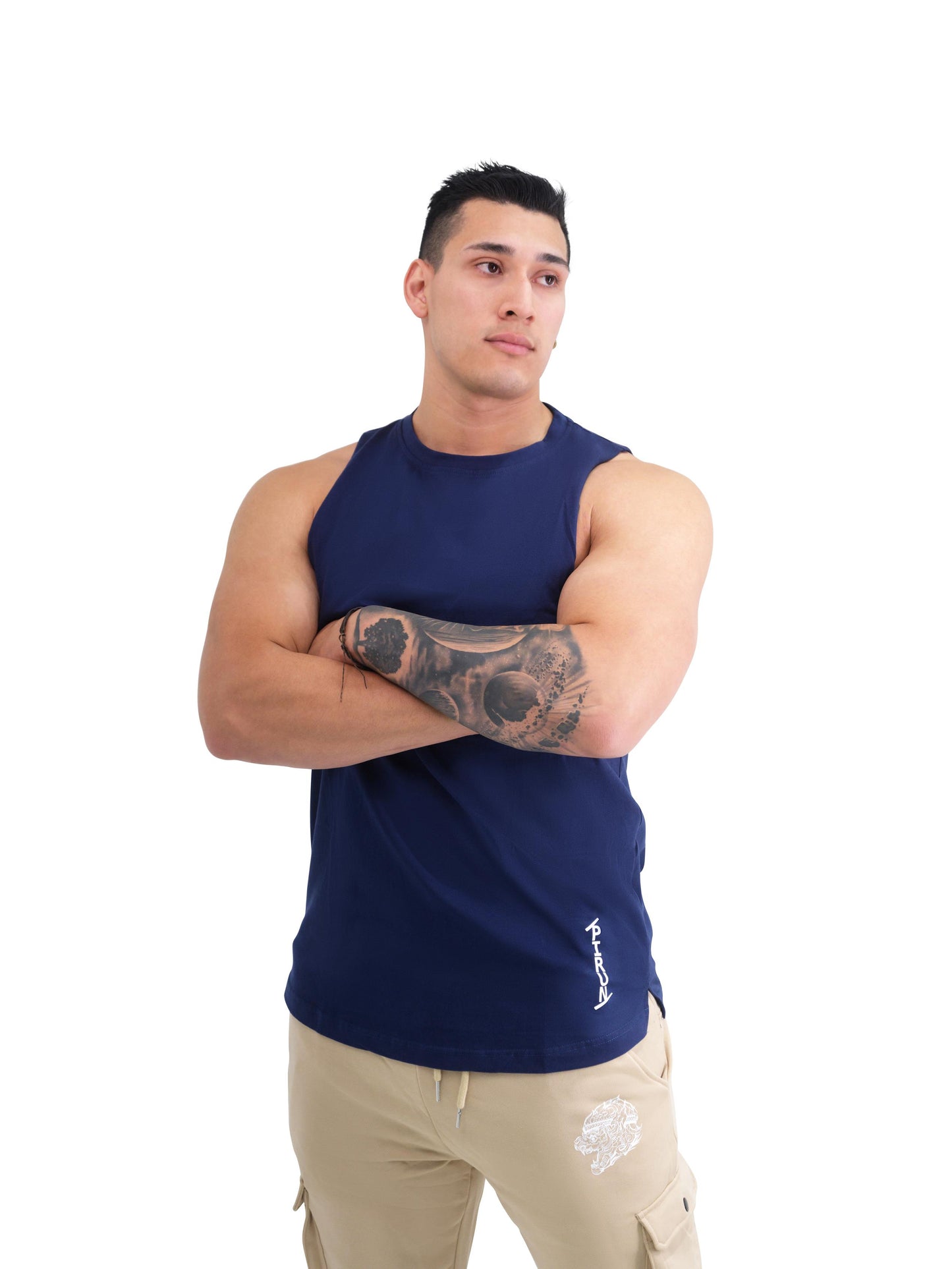 Slanted Sleeveless Shirt V1